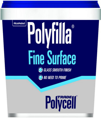 Polycell Trade Polyfilla Fine Surface Filler - Ready Mixed Tub - 500G