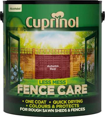 Cuprinol Less Mess Fence Care Autumn Red 6L