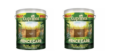 Cuprinol Less Mess Fence Care Autumn Gold 6L Pack Of 2