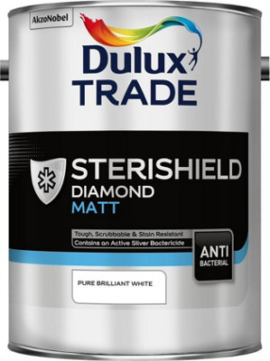 Dulux Trade White Sterishield Diamond Matt Pure Brilliant - Image 3
