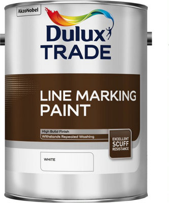 Dulux Trade Line Marking PaintWhite5 Litres from B&Q