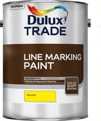 Dulux Trade Line Marking PaintYellow5 Litres from B&Q
