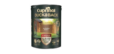 Cuprinol 5 Year Ducksback Shed & Fence Treatment Autumn Gold 5L