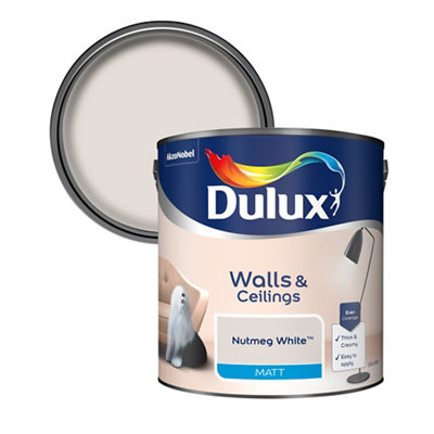 B&Q -  Walls & Ceilings Nutmeg White Matt Emulsion Paint2.5L
