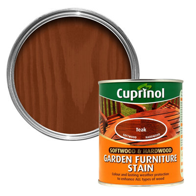 Cuprinol Softwood & Hardwood Teak Furniture Wood Stain, 750Ml