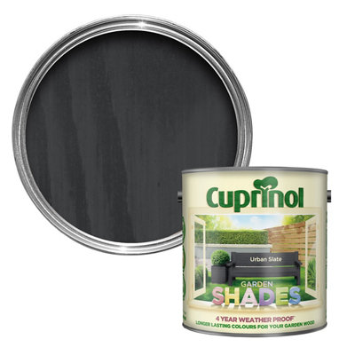 Cuprinol Garden Shades Urban Slate Matt Exterior Wood Paint, 2.5L