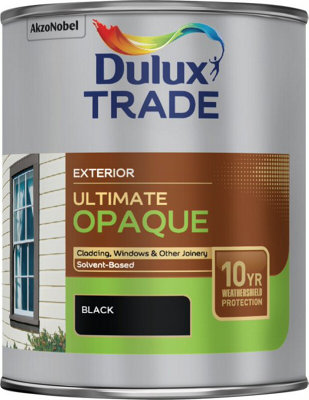 Dulux Trade Ultimate Opaque Black 1L from B&Q