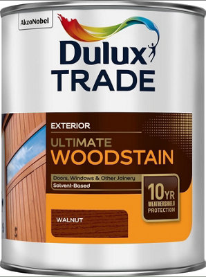 Dulux Trade Ultimate Weathershield WoodstainWalnut1L from B&Q