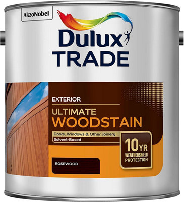 Dulux Trade Ultimate Weathershield WoodstainRosewood2.5L from B&Q