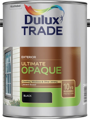 Dulux Trade Ultimate Opaque Black 5L from B&Q