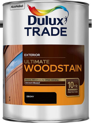 Dulux Trade Ultimate Weathershield WoodstainEbony5L from B&Q