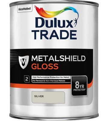 Dulux Trade Metalshield GlossSilver1L from B&Q