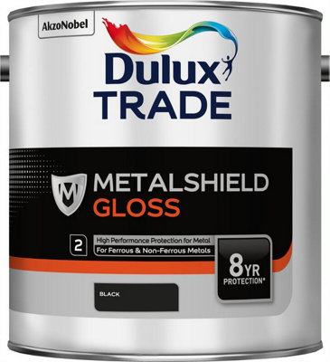 Dulux Trade Metalshield Gloss Black 2.5L from B&Q