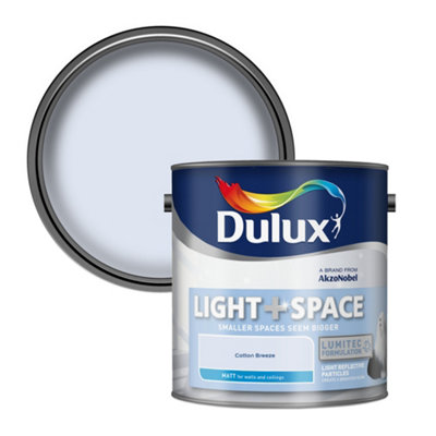 B&Q -  Light + Space Cotton Breeze Matt Wall & Ceiling Paint2.5L