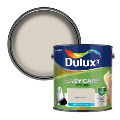 Dulux Easycare Kitchen Matt Emulsion Paint, 2.5L Egyptian Cotton