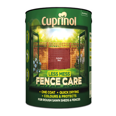 Cuprinol Less Mess Fence Care Autumn Red 6L