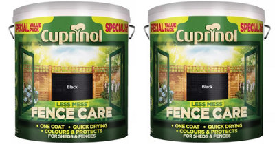 Cuprinol Less Mess Fence Care Black 6L Pack Of 2-45834 