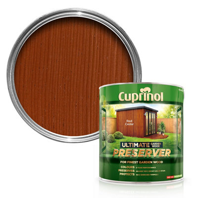 Cuprinol Ultimate Red Cedar Matt Exterior Wood Paint, 4L Tin