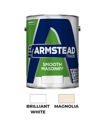 Armstead Trade Smooth MasonryBrilliant White5 Litre from B&Q
