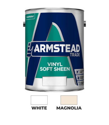 Armstead Trade Vinyl Soft SheenMagnolia5 Litres from B&Q