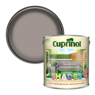 Cuprinol Garden Shades Forest Mushroom Matt Multi-Surface Exterior Wood Paint, 2.5L