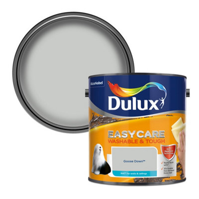 Dulux Easycare Washable & Tough Matt Wall & Ceiling Emulsion Paint, 2.5L Goose Down