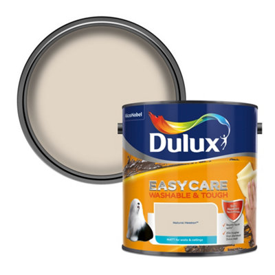 Dulux Easycare Washable & Tough Matt Wall & Ceiling Emulsion Paint, 2.5L Natural Hessian