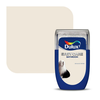 Dulux Easycare Almond White Soft Sheen Wall & Ceiling Emulsion Paint30Ml Tester Pot from B&Q