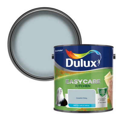 Dulux Easycare Coastal Matt Emulsion Paint, 2.5L Grey