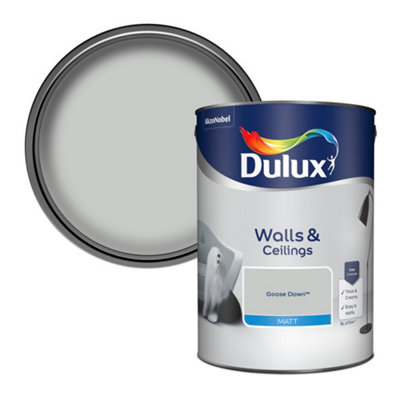 Dulux Walls & Ceilings Paint - Goose Down - Matt Emulsion - 5L - Image 3