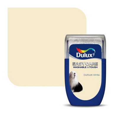 Dulux Easycare Washable & Tough Matt Wall & Ceiling Emulsion Paint, 30Ml Tester Pot Daffodil White