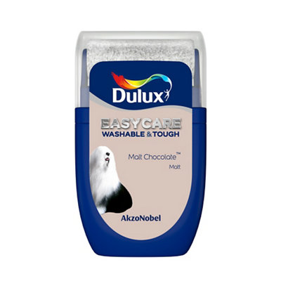 Dulux Easycare Washable & Tough Malt Chocolate Matt Wall & Ceiling Emulsion Paint30Ml Tester Pot from B&Q
