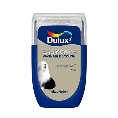 Dulux Easycare Washable & Tough Overtly Olive Matt Wall & Ceiling Emulsion Paint30Ml Tester Pot from B&Q