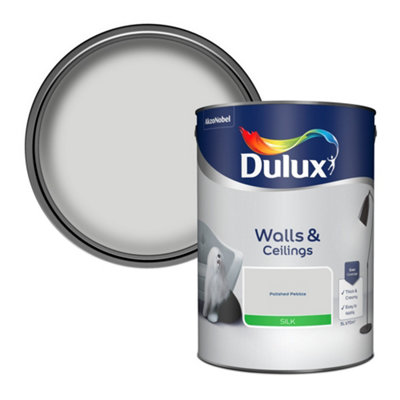 Dulux 5293117 Walls & Ceilings Silk Emulsion Paint, Polished Pebble, 5 Litre 5010212640012 - Image 4