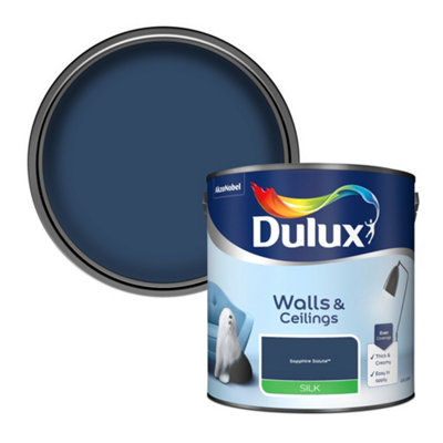 B&Q -  Walls & Ceilings Sapphire Salute Silk Emulsion Paint2.5L