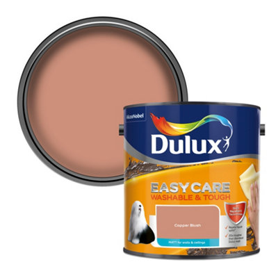 Dulux Easycare Washable & Tough Matt Wall & Ceiling Emulsion Paint, 2.5L Copper Blush