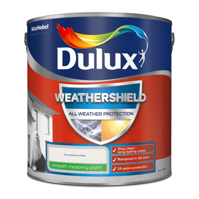 B&Q -  Weathershield Smooth Masonry Paint 2.5L White