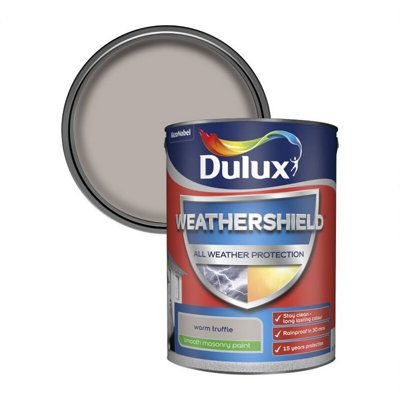 Dulux All Weather Protection Smooth Masonry5LWarm Truffle from B&Q