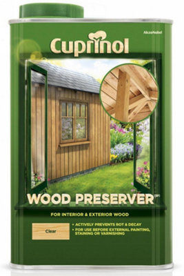 Cuprinol Wood Preserver For Interior & Exterior Use Clear 5L