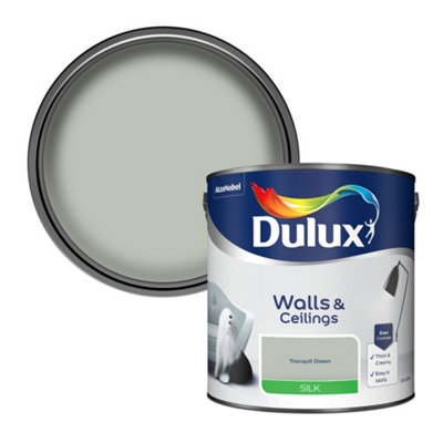 Dulux Walls & Ceilings Tranquil Dawn Silk Emulsion Paint2.5L from B&Q