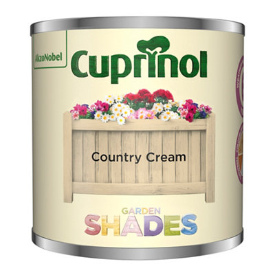 Cuprinol Garden Shades Country Cream Matt Multi-Surface Garden Wood Paint, 125Ml Tester Pot