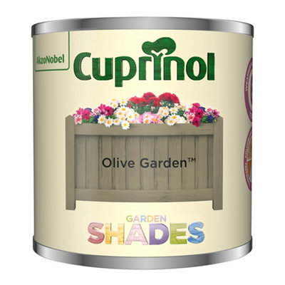 Cuprinol Garden Shades Olive Garden Matt Multi-Surface Garden Wood Paint, 125Ml Tester Pot