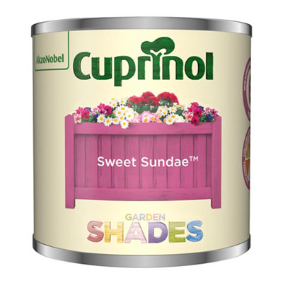 Cuprinol Garden Shades Sweet Sundae Matt Multi-Surface Garden Wood Paint, 125Ml Tester Pot-45918 