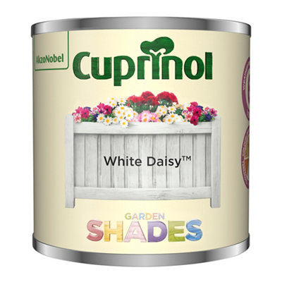 Cuprinol Garden Shades White Daisy Matt Multi-Surface Garden Wood Paint, 125Ml Tester Pot