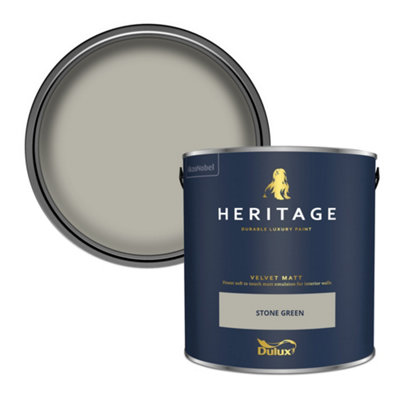B&Q -  Heritage Stone Green Velvet Matt Wall Paint2.5L