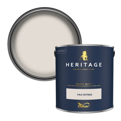 Dulux Heritage Pale Nutmeg Velvet Matt Wall Paint2.5L from B&Q