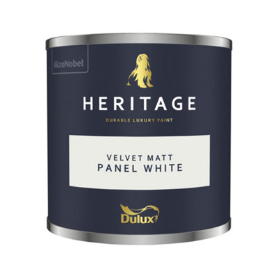 Dulux Trade Dulux Heritage Velvet Matt125Ml Tester PotPanel White from B&Q