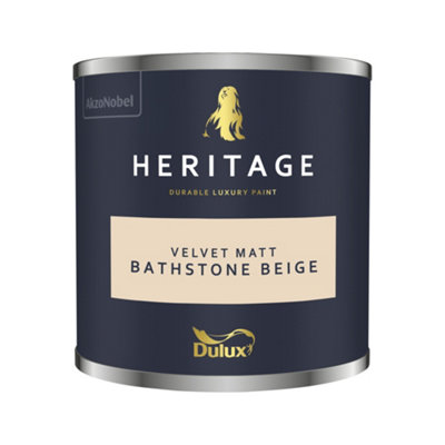 Dulux Trade Dulux Heritage Velvet Matt125Ml Tester PotBathstone Beige from B&Q