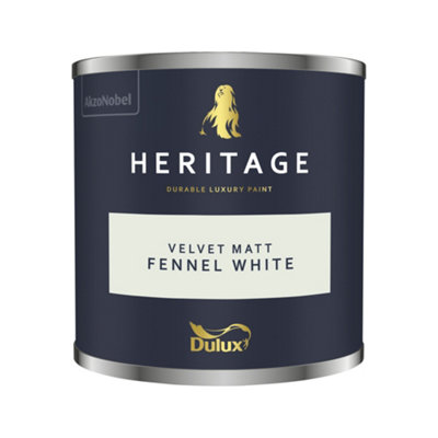 Dulux Trade Dulux Heritage Velvet Matt125Ml Tester PotFennel White from B&Q