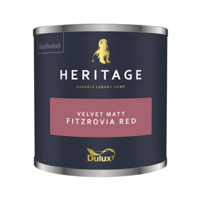 Dulux Trade Dulux Heritage Velvet Matt125Ml Tester PotFitzrovia Red from B&Q